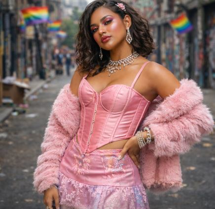 photo tenue hyperféminité queer