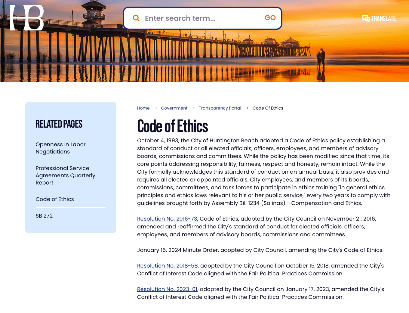 HB Code of Ethics