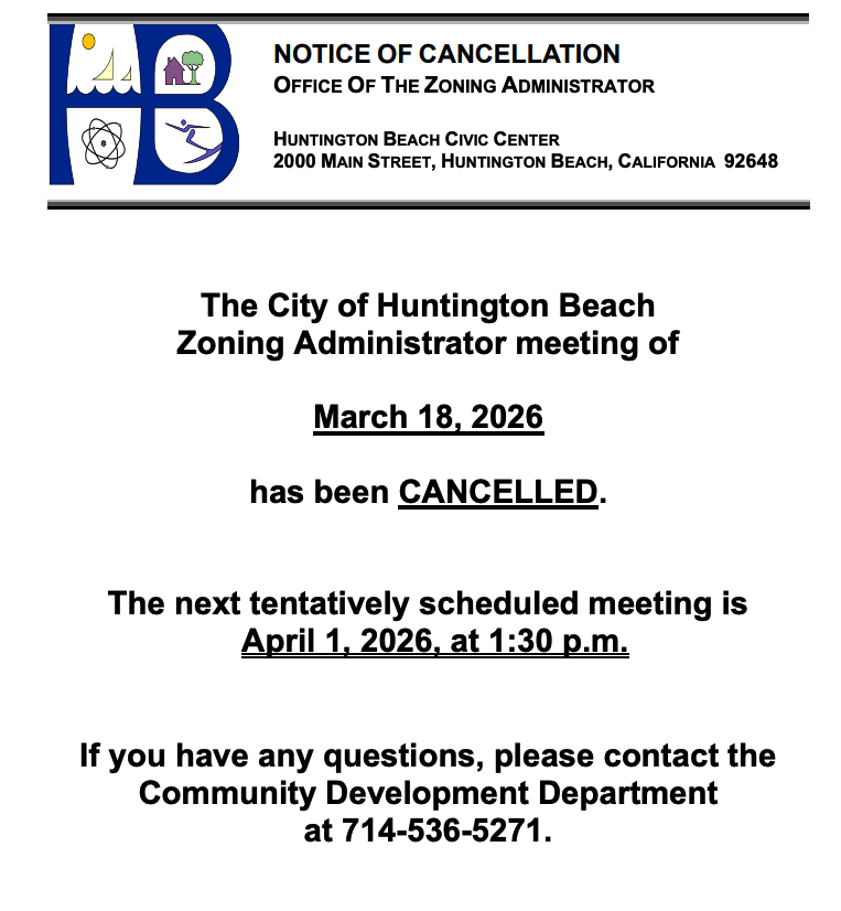 March Meeting Cancelled