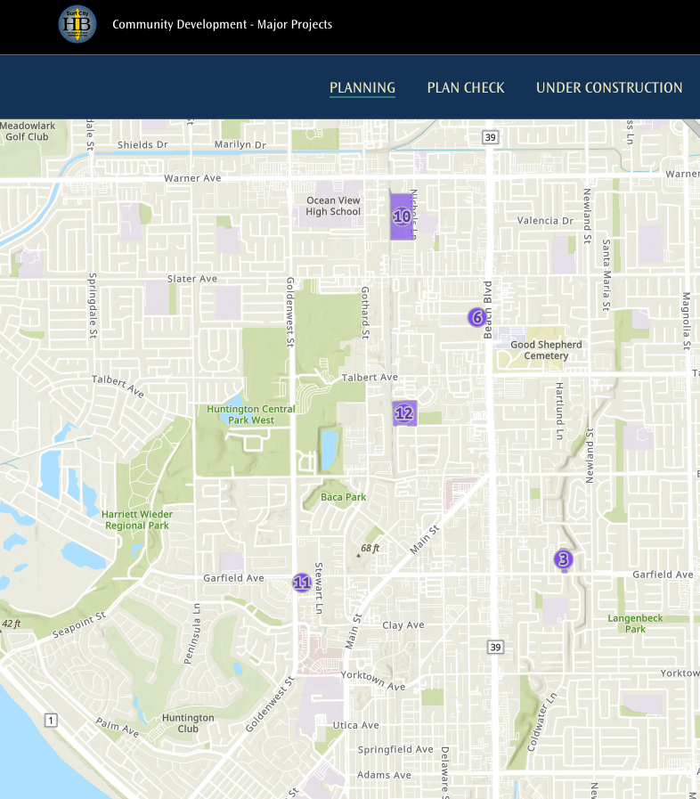 HB Planning Major Projects