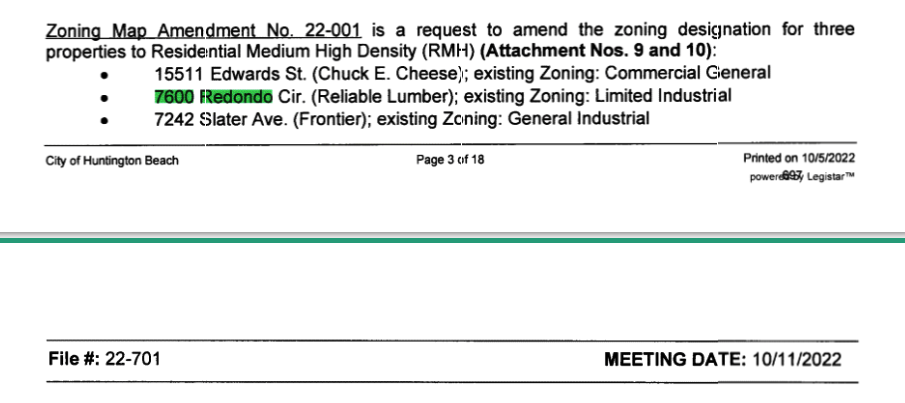 General Plan Amendments 2022
