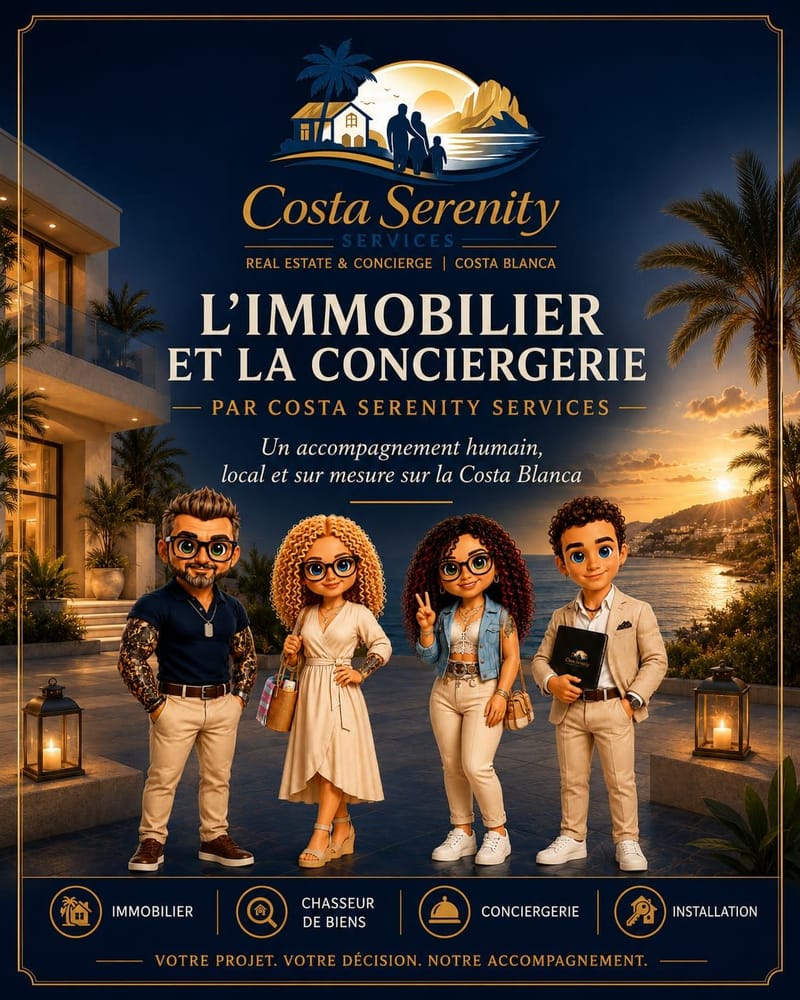 L'immobilier et la conciergerie façon Costa Serenity Services