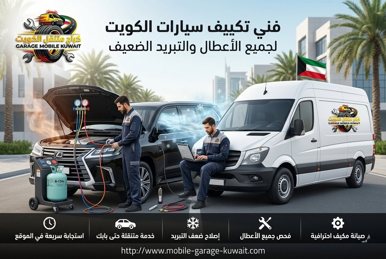 فني تكييف سيارات الكويت لجميع الأعطال والتبريد الضعيف