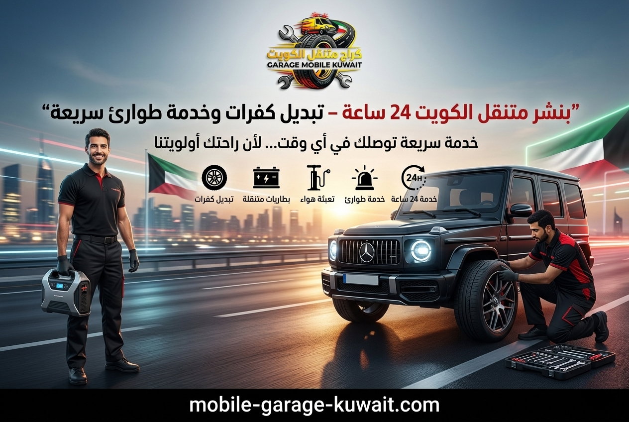 بنشر متنقل الكويت 24 ساعة - تبديل كفرات وخدمة طوارئ سريعة: دليل شامل للخدمة
