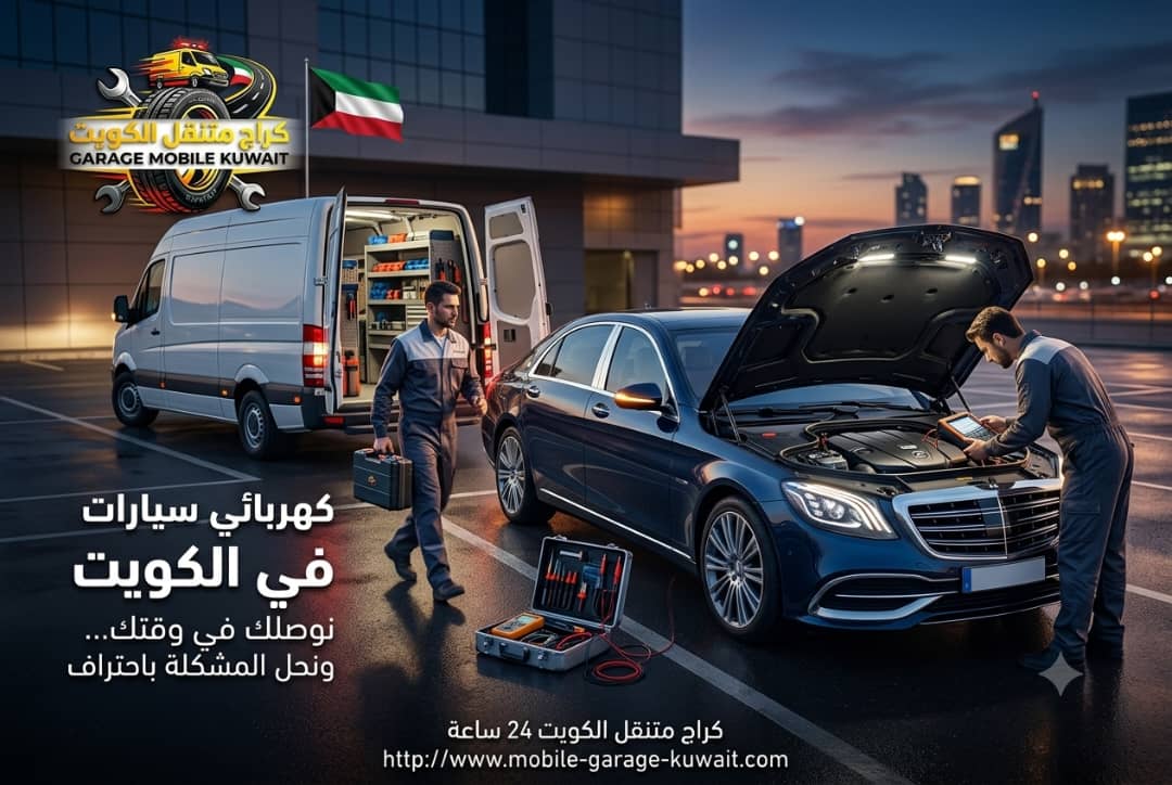 كهربائي سيارات الكويت 24 ساعة | كهربائي متنقل يصل إلى موقعك