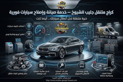 كهربائي سيارات متنقل جليب الشيوخ | فحص وإصلاح جميع الأعطال