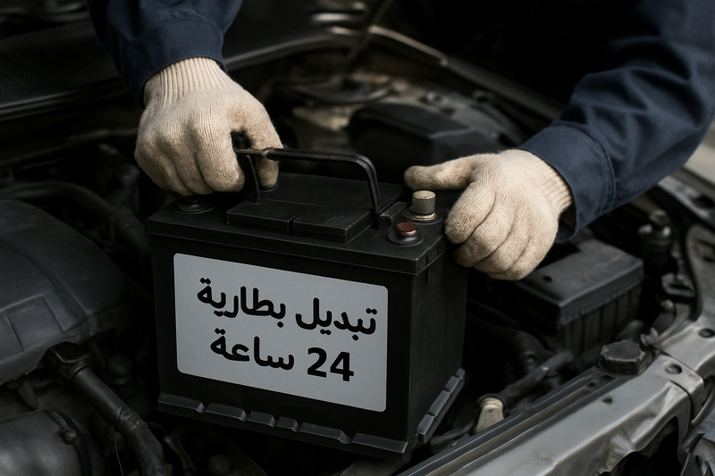 تبديل بطارية 24 ساعة