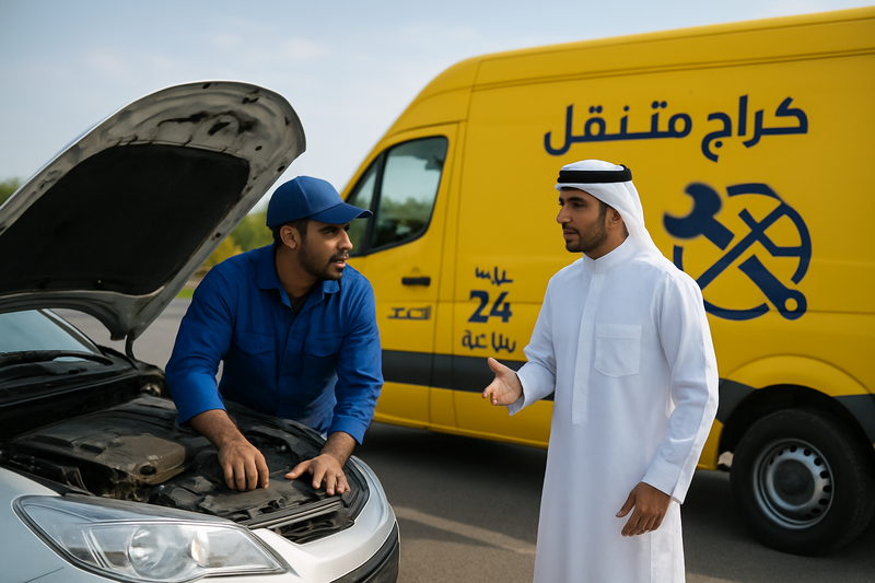 تصليح السيارات عند الموقع