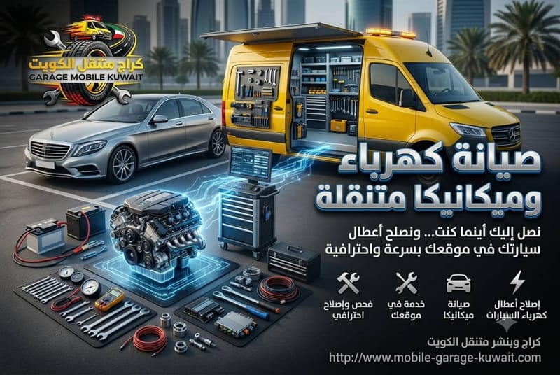 صيانة كهرباء وميكانيكا متنقلة