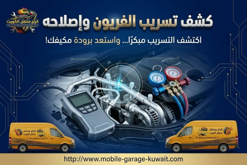 كشف تسريب الفريون وإصلاحه