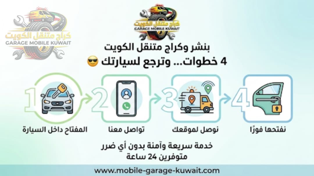 بنشر وكراج متنقل الكويت 