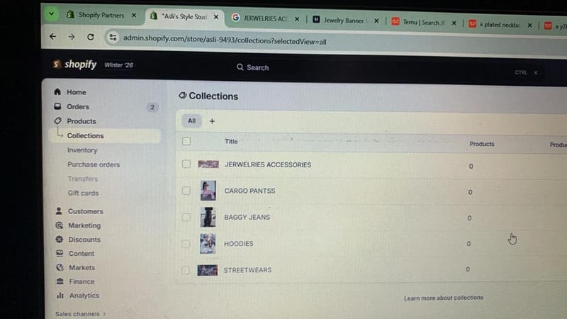 Shopify Store Setup & Product Uploading and Supplier Connection