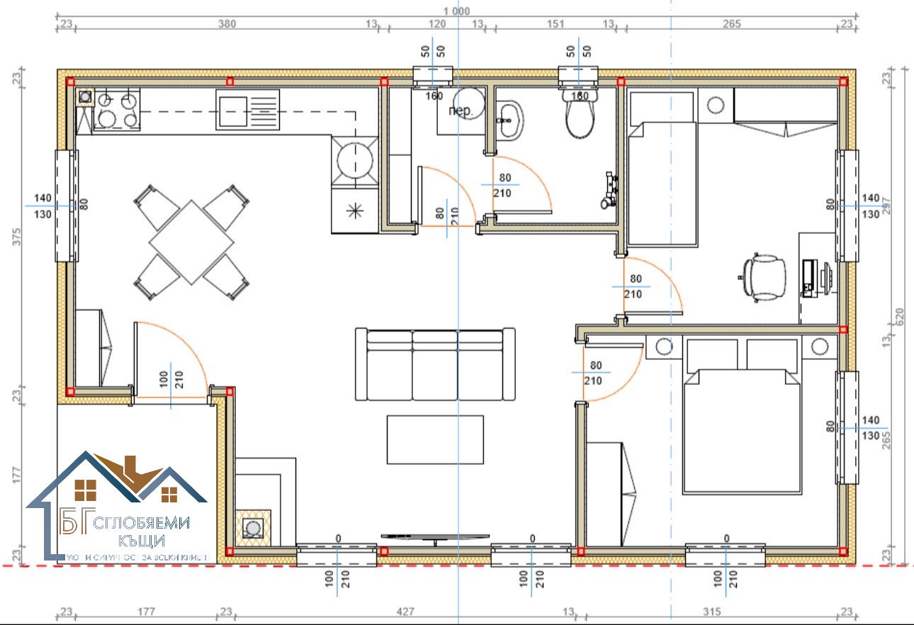 Дом "Звездица" 62 кв.м.