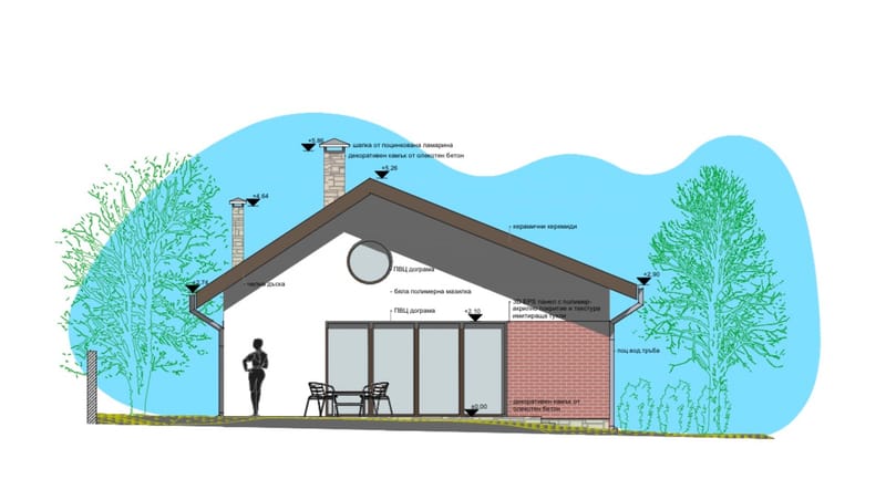 Дървена сглобяема къща 