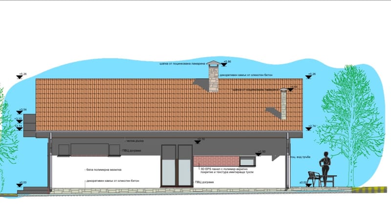 Дървена сглобяема къща 