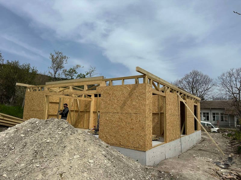 Дървена сглобяема къща 