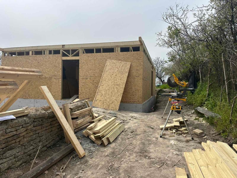 Дървена сглобяема къща 