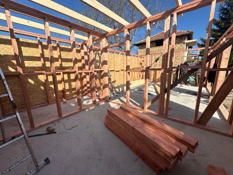 Дървена сглобяема къща