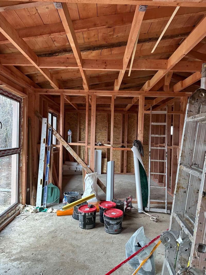 Дървена сглобяема къща