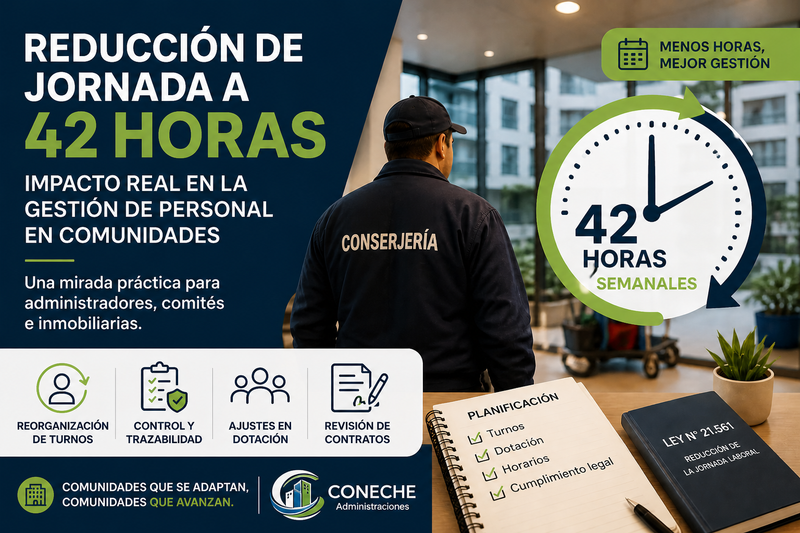 🏢 Reducción de jornada a 42 horas: impacto real en la gestión de comunidades