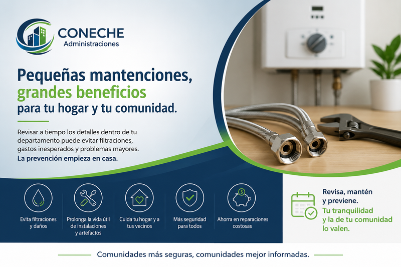 Mantenciones dentro de tu departamento: prevenir también es parte de vivir en comunidad