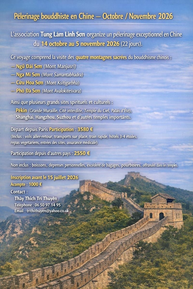 Voyage en Chine - chuyến đi đến Trung Quốc