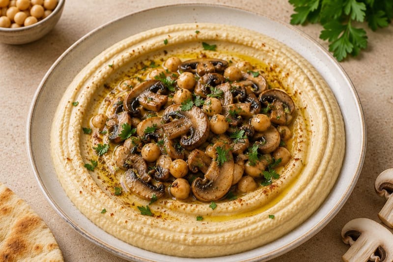 חומוס פיטריות