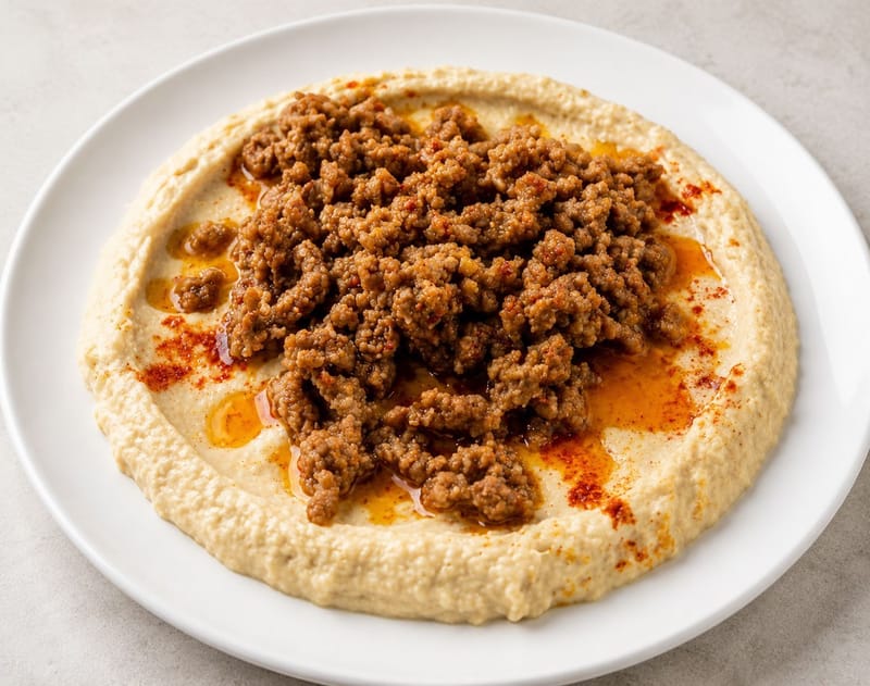 חומוס בשר