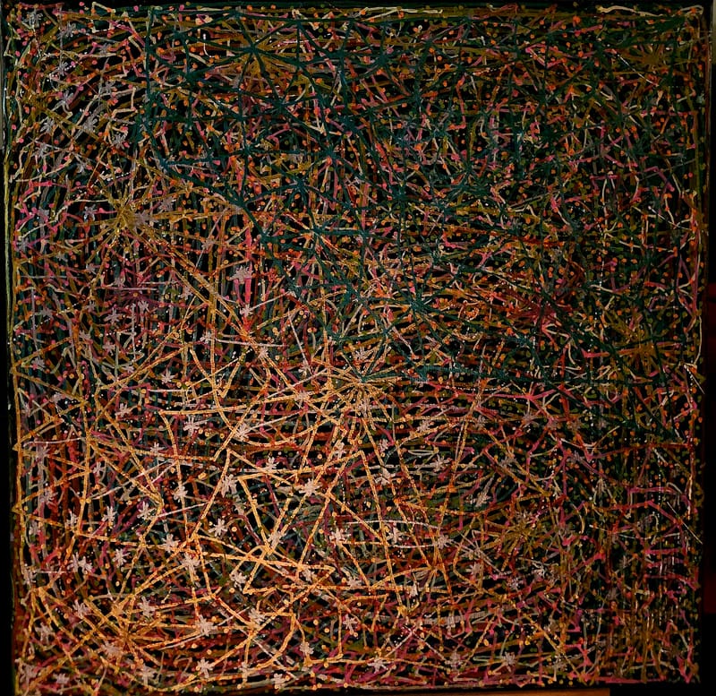 (dark lights lover) this painting? prefers dark lights. like me.