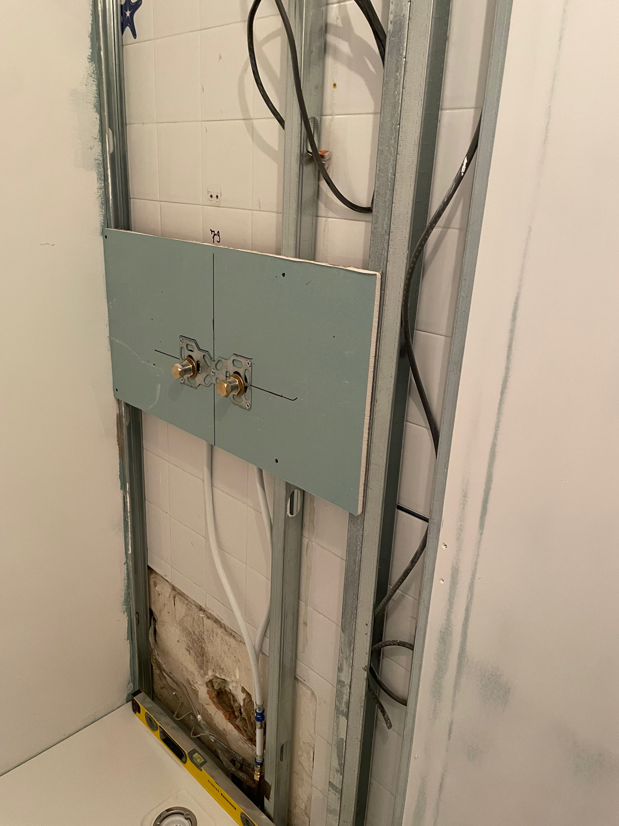 Réparation colonne de douche