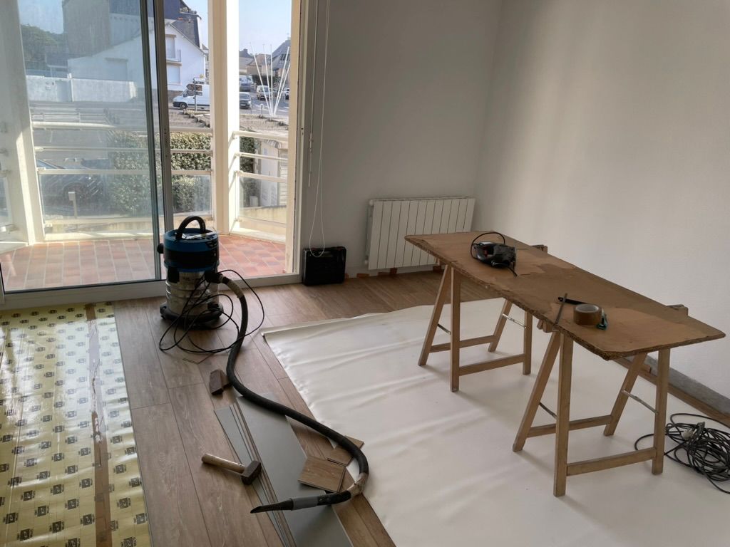 Pose de parquet pvc