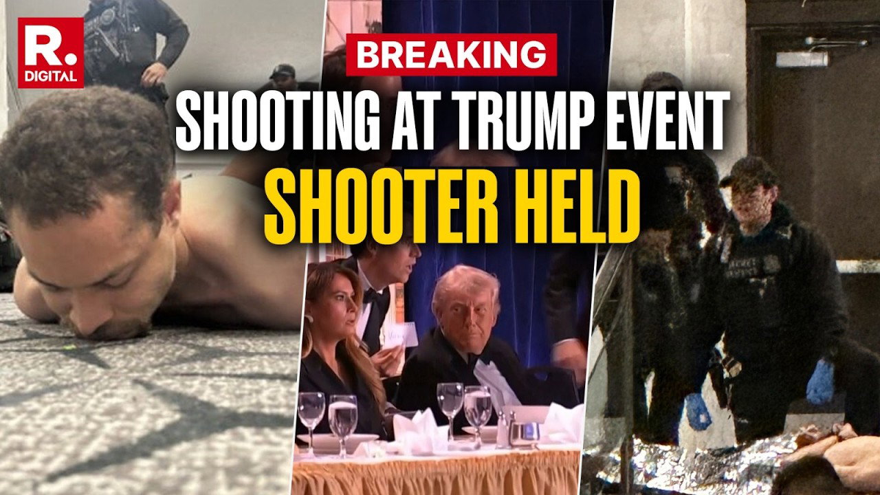 Trump and Melania Unharmed as Gunman Opens Fire at White House Correspondents' Dinner
