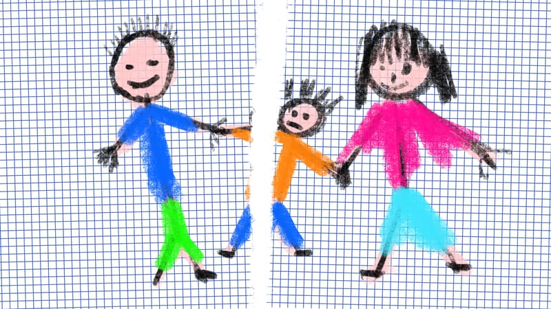Echtscheiding met 2 jonge kinderen