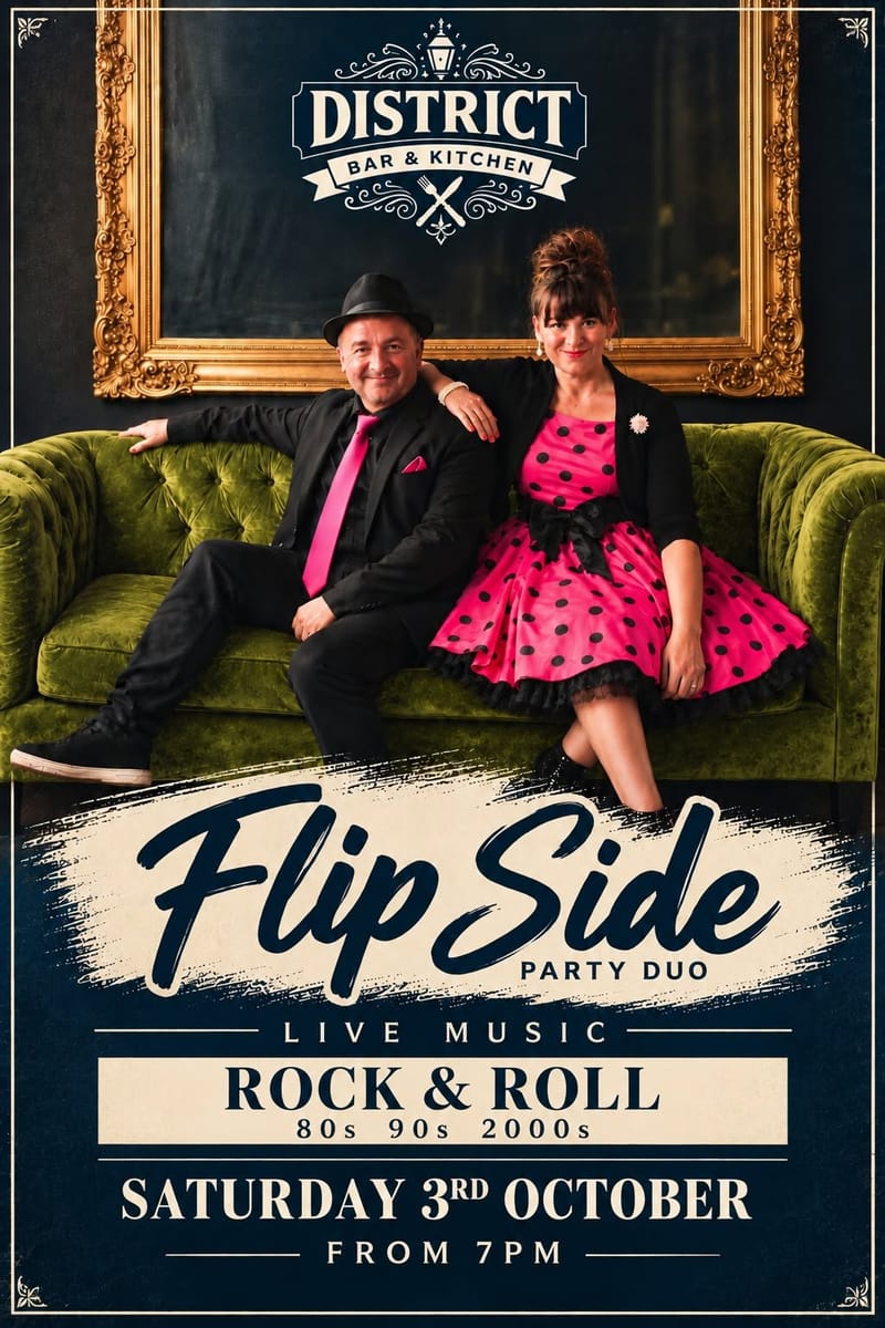FLIP SIDE at District Bar & Kitchen TIMARU