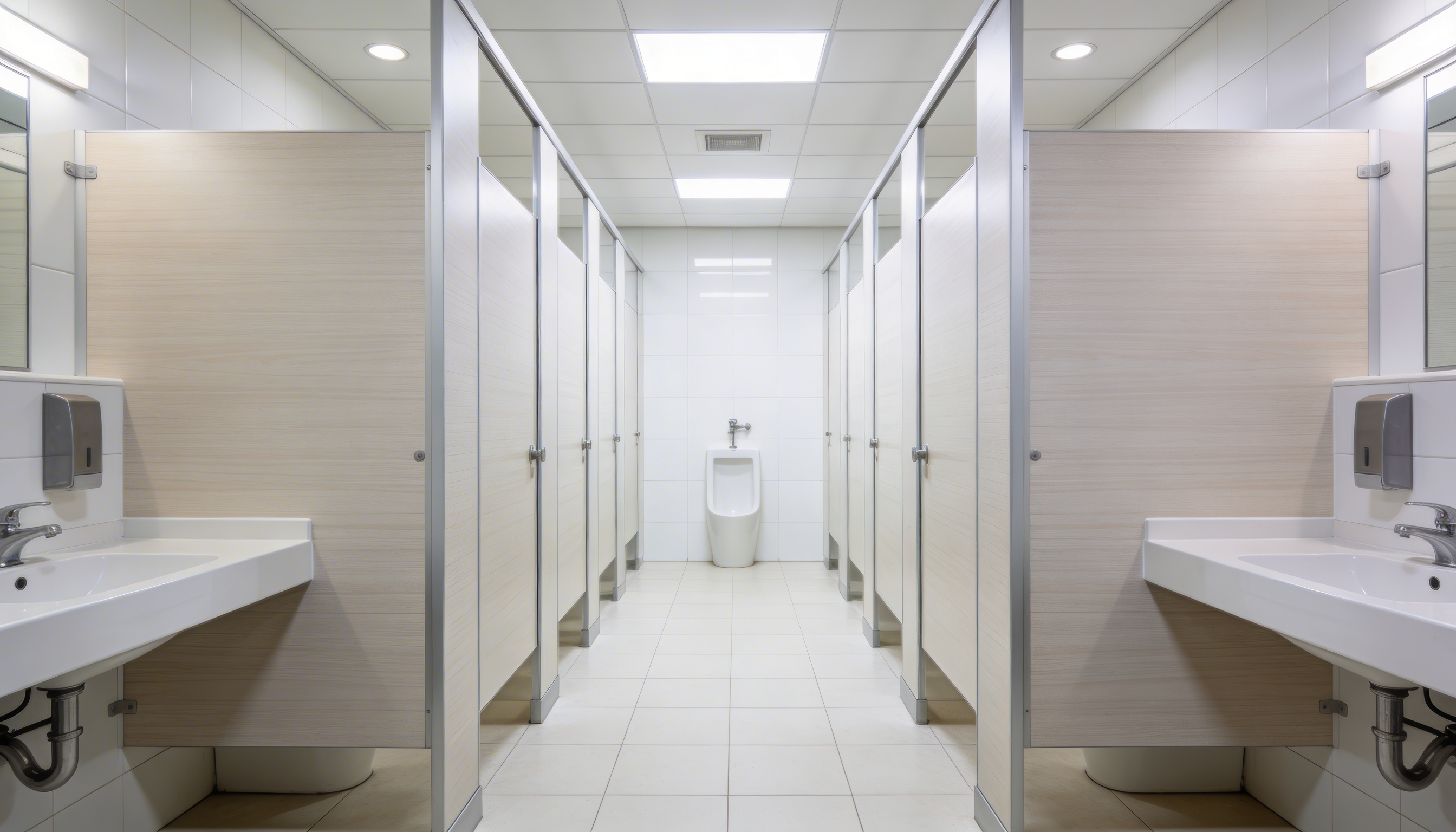 מחיצות שירותים HPL בעיצוב מודרני