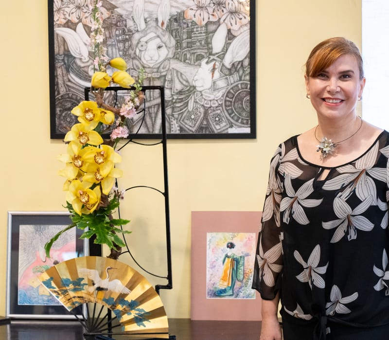 Third Grade Teacher of the Sogetsu School of Ikebana Tokyo