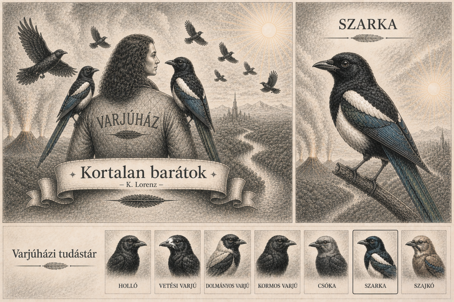 Szarka, mint a világok közötti dacos hírvivő a senki Madara