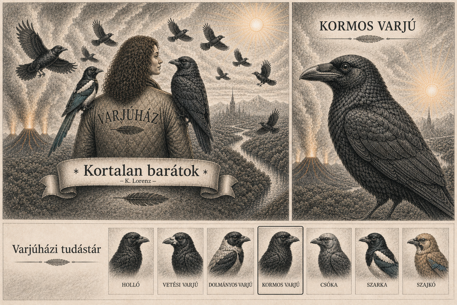 Kormos varjú, a Sötétség és a Fény Őrzője
