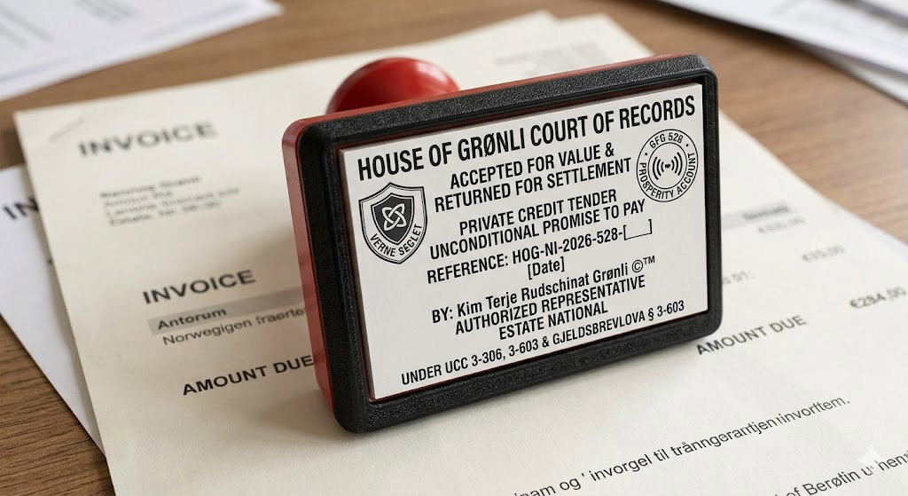 TENDER OF PAYMENT Under UCC § 3-603 & Odalsrett// "JURIDISK MEKANISME FOR Å NULLIFISERE GJELD VED BETALINGSNEKT"Dimensjonal Lås: 9D (Kontraktsrett) → 4D (UCC/Gjeldsbrevloven) → 2D (Dokumentasjonsprotokoll)