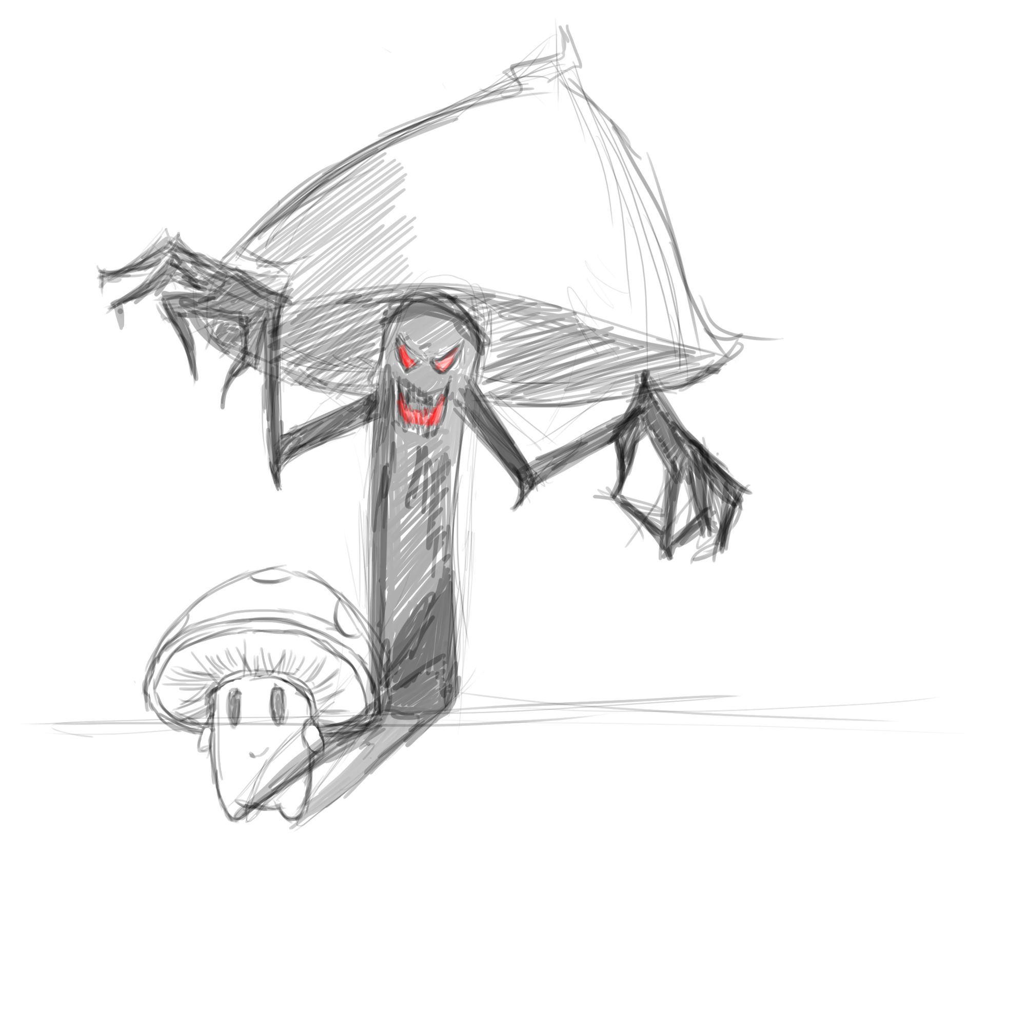 Boceto sombra de Hongo