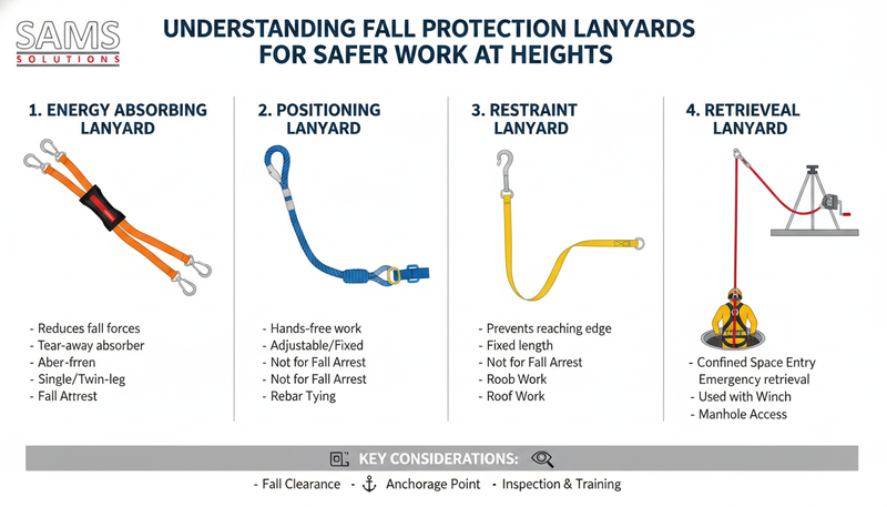 Understanding Fall Protection Lanyards for Safer Work at Heights