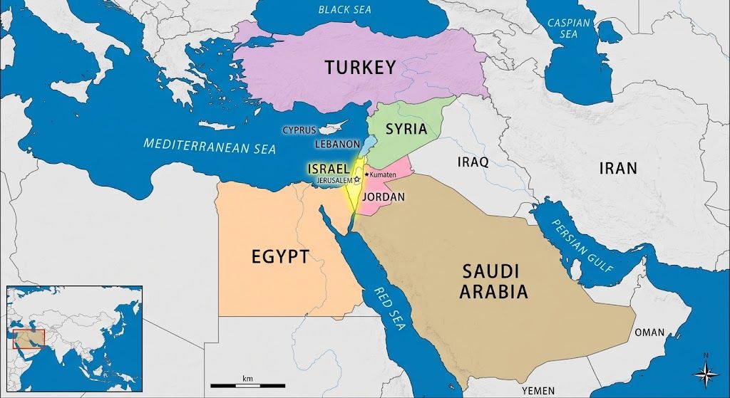 מערב אסיה / המזרח התיכון               (Western Asia / Middle East) |  WA