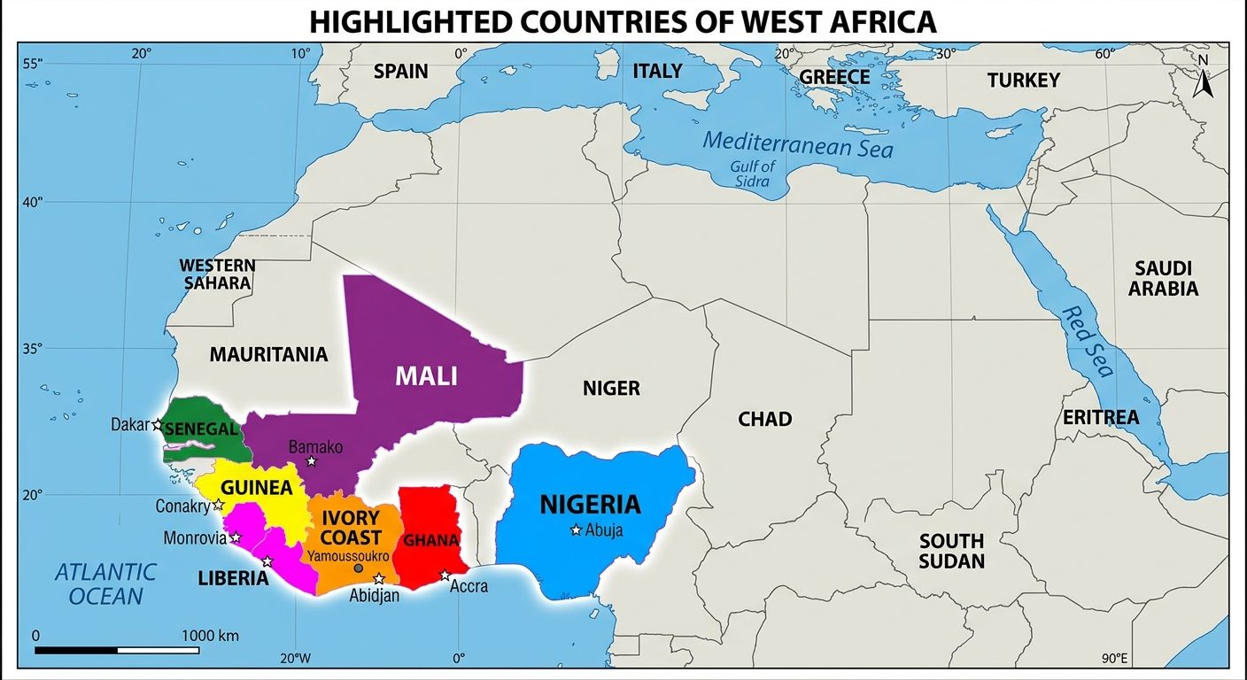 מערב אפריקה  West Africa WA