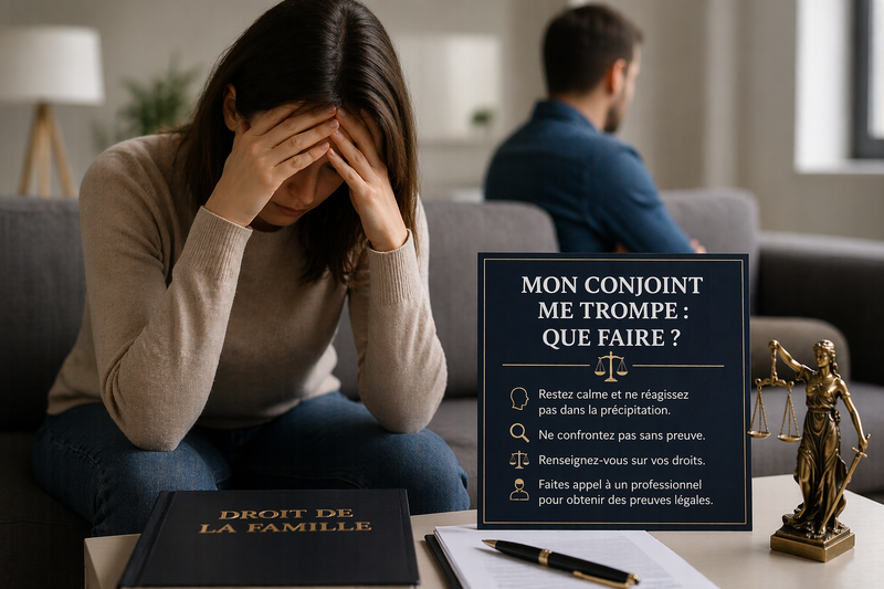 Mon conjoint me trompe : que faire ?