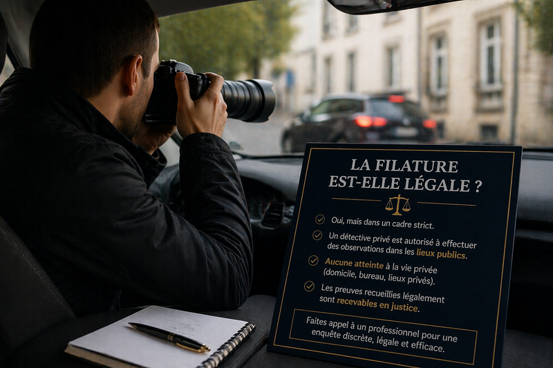 La filature est-elle légale ?