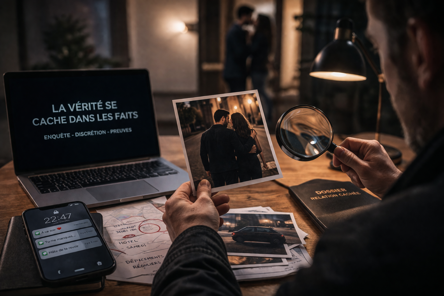 preuve relation cachée enquête détective privé infidélité conjoint
