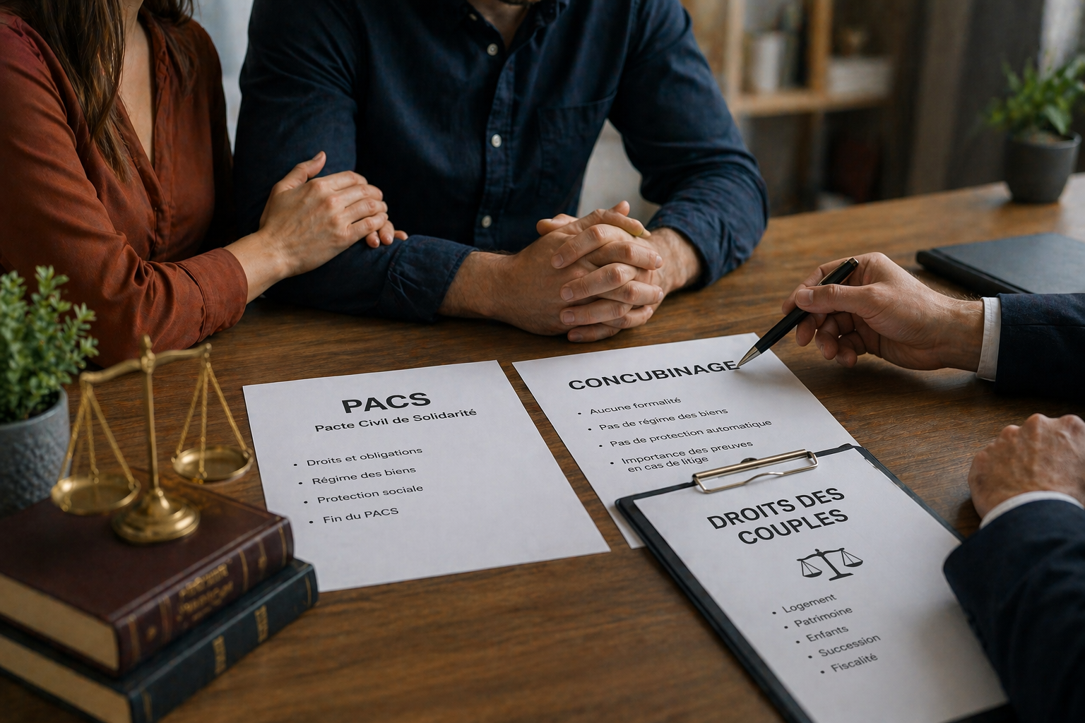 “Droits couples PACS concubinage cadre juridique séparation France”