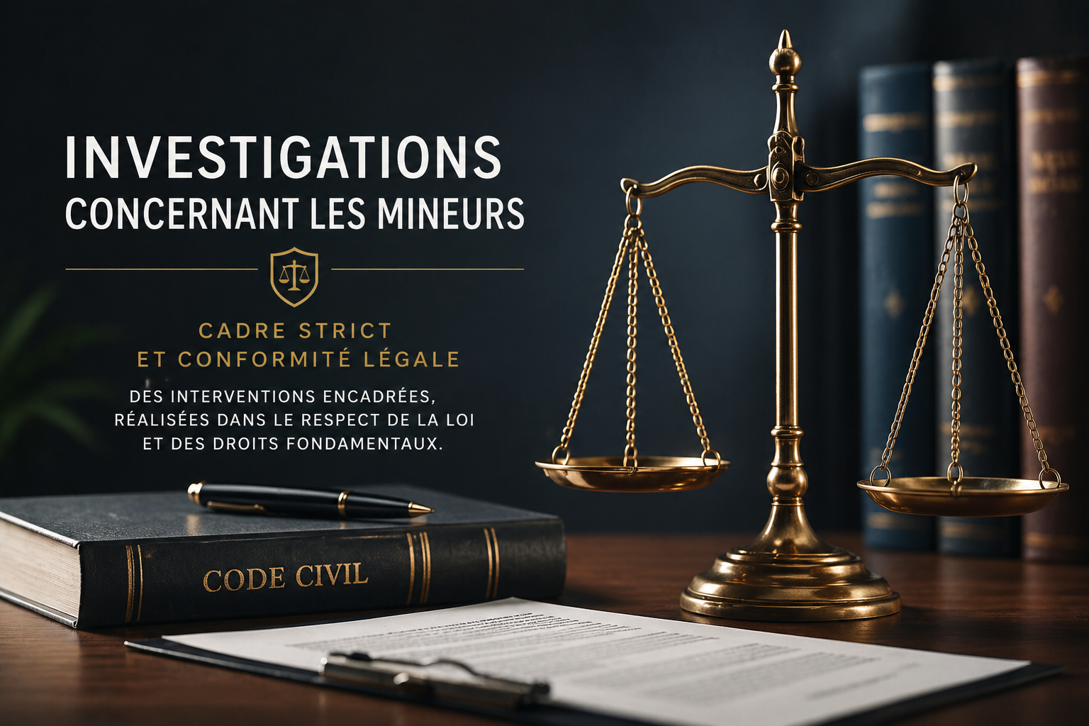 Enquête légale et équilibre de justice