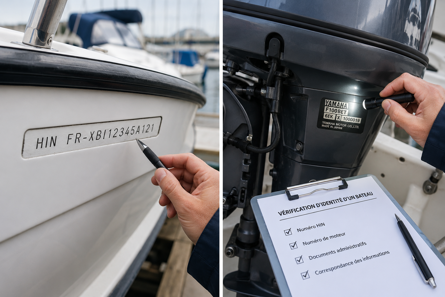 Inspection de bateau et moteur