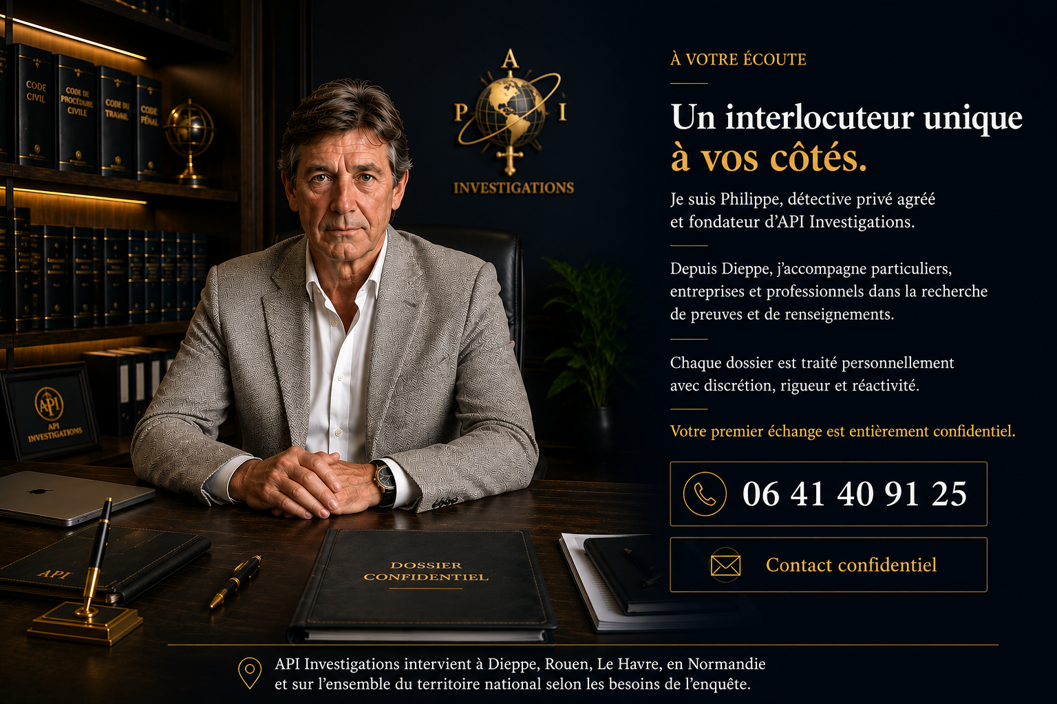 Philippe détective prive a Dieppe votre interlocuteur 